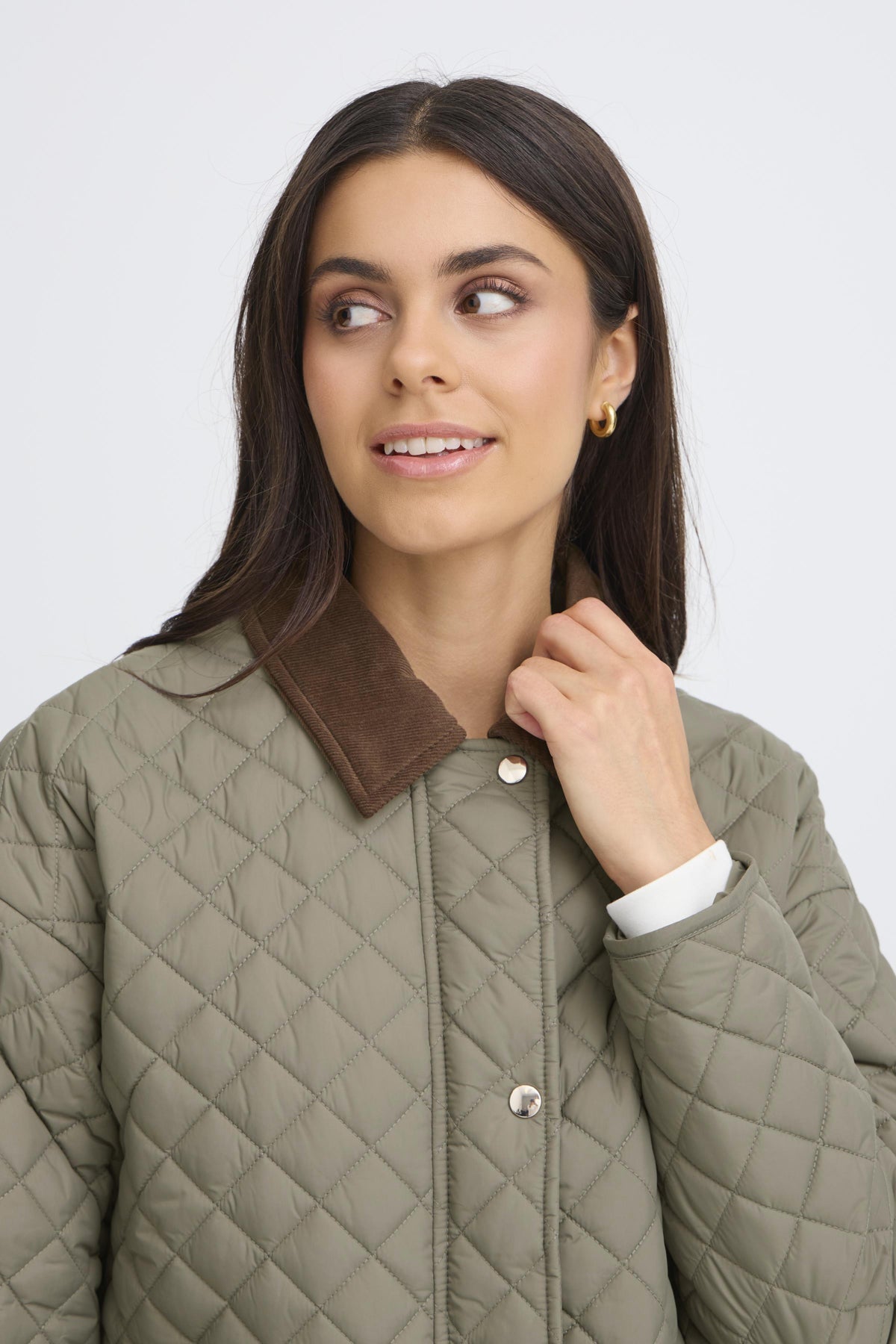 FransaFransa FRINNA Jacket 1FootwearSmokey Olive - Blue Water Clothing