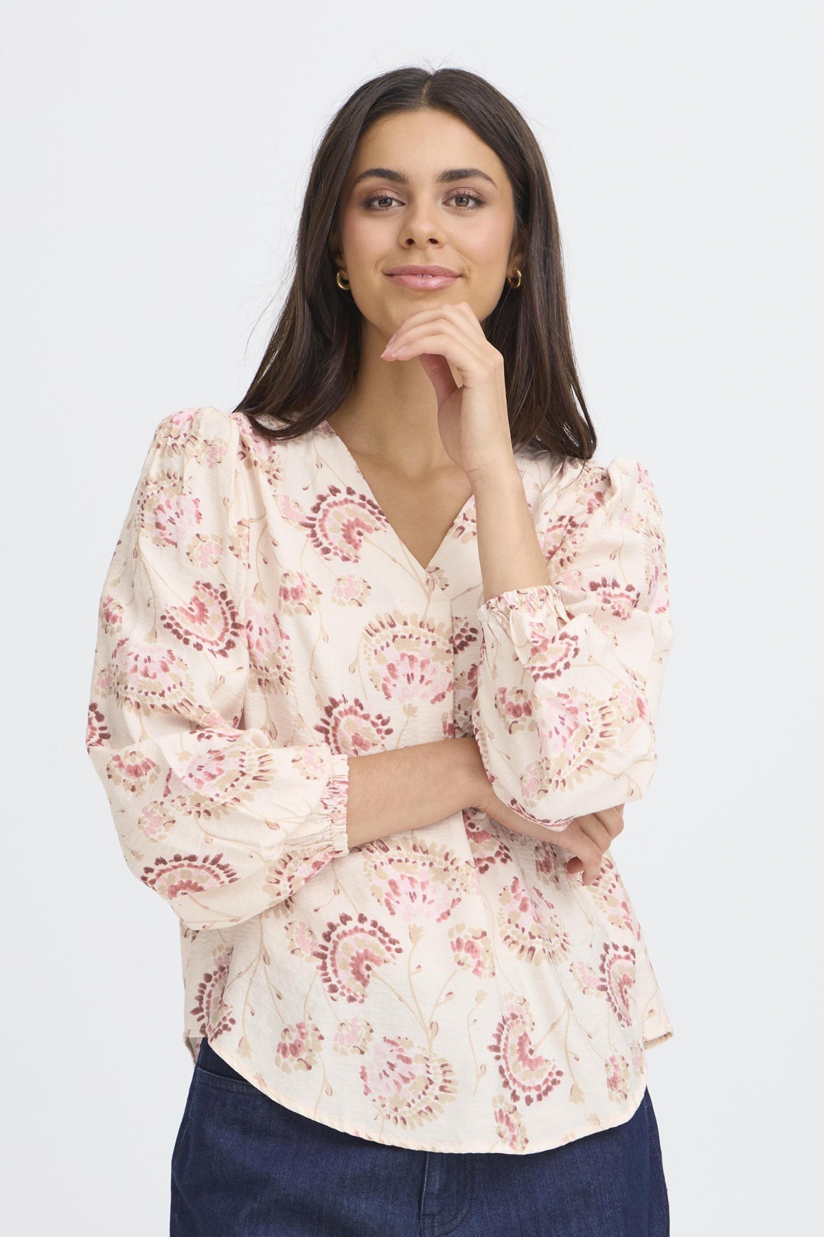 FransaFransa FRKALIA Blouse 1TopsORCHID FLOW - Blue Water Clothing