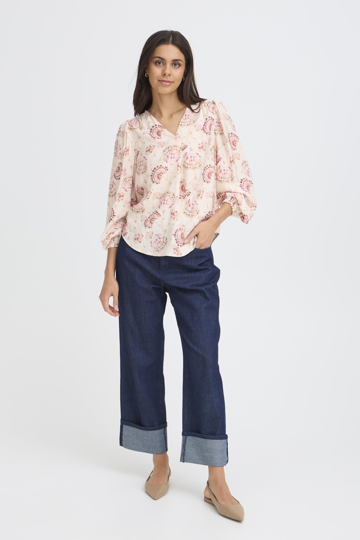 FransaFransa FRKALIA Blouse 1TopsORCHID FLOW - Blue Water Clothing