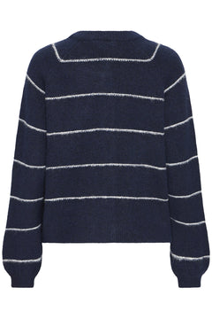 FransaFransa FRKendra Cardigan 1TopsNight Skye - Blue Water Clothing