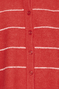 FransaFransa FRKendra Cardigan 1TopsMars Red - Blue Water Clothing