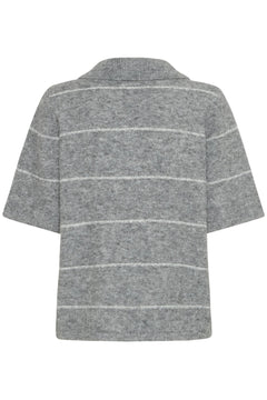 FransaFransa FRKendra Pullover 1TopsAsphalt Melange - Blue Water Clothing