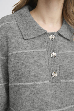 FransaFransa FRKendra Pullover 1TopsAsphalt Melange - Blue Water Clothing