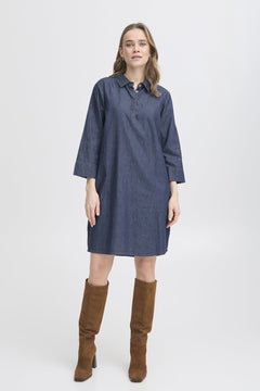 FransaFransa FRLarissa Dress 1 Raw BlueClothingRaw Blue - Blue Water Clothing