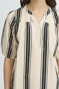 FransaFransa FRMADDIE Blouse 2TopsWIDE STRIPE BLACK - Blue Water Clothing