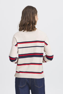 FransaFransa FRMelani Pullover 15TopsLimestone Melange - Blue Water Clothing