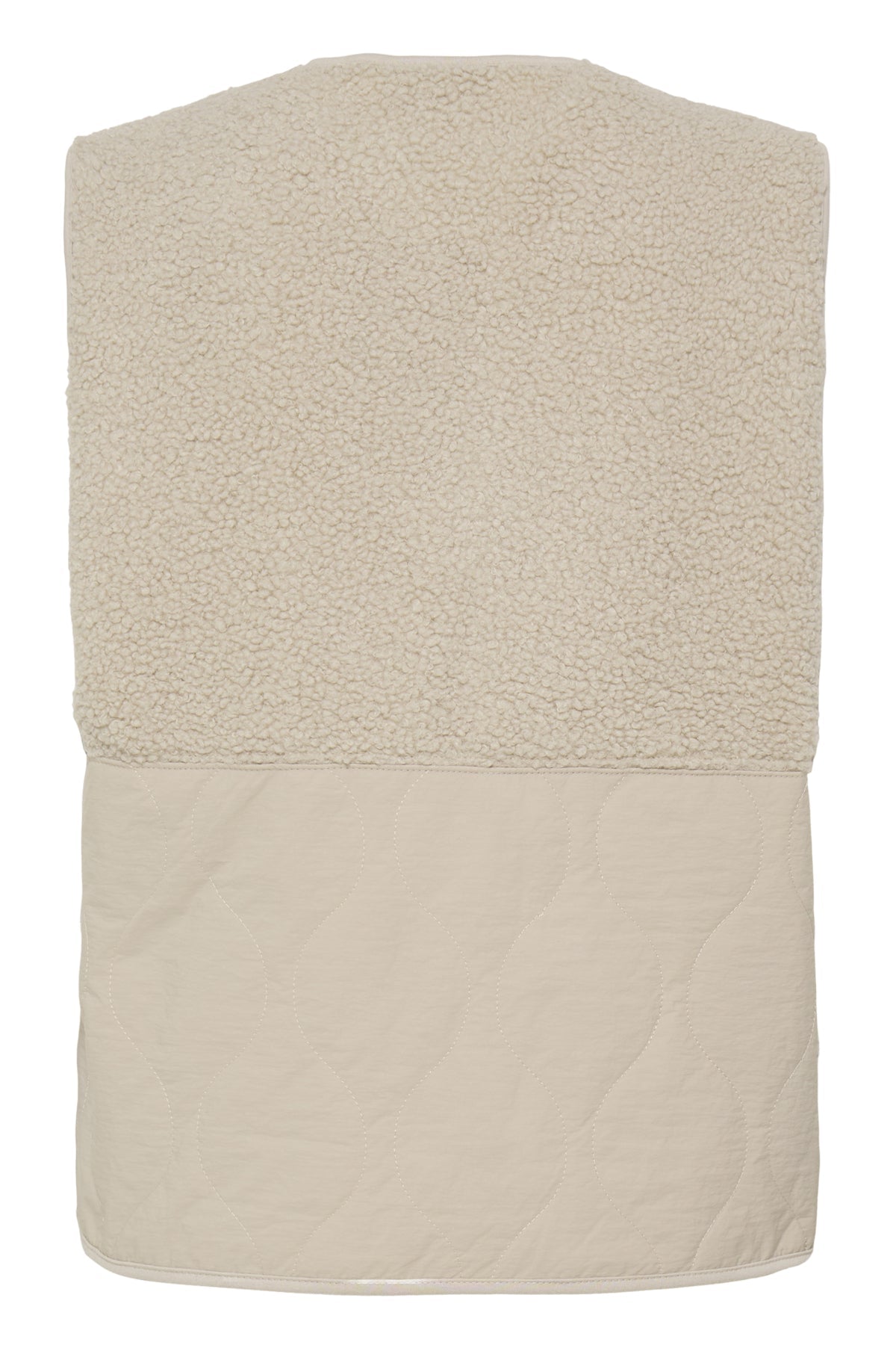 FransaFransa FRMIKALA Fleece Gilet 1FootwearPumice Stone - Blue Water Clothing