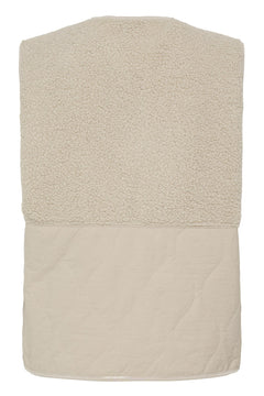 FransaFransa FRMIKALA Fleece Gilet 1FootwearPumice Stone - Blue Water Clothing