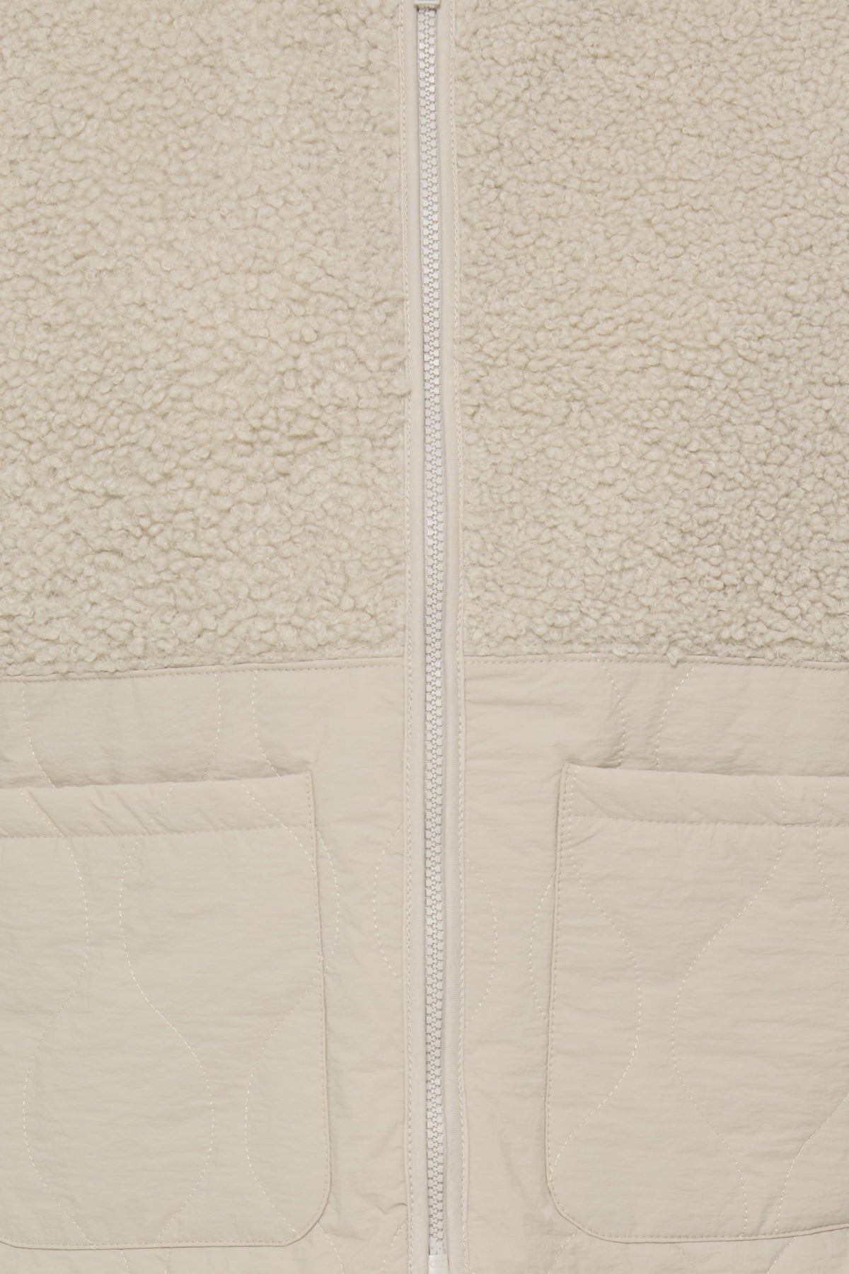 FransaFransa FRMIKALA Fleece Gilet 1FootwearPumice Stone - Blue Water Clothing