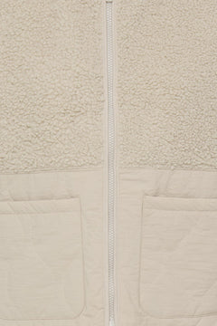 FransaFransa FRMIKALA Fleece Gilet 1FootwearPumice Stone - Blue Water Clothing