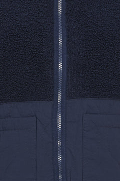 FransaFransa FRMIKALA Fleece Gilet 1FootwearPumice Stone - Blue Water Clothing