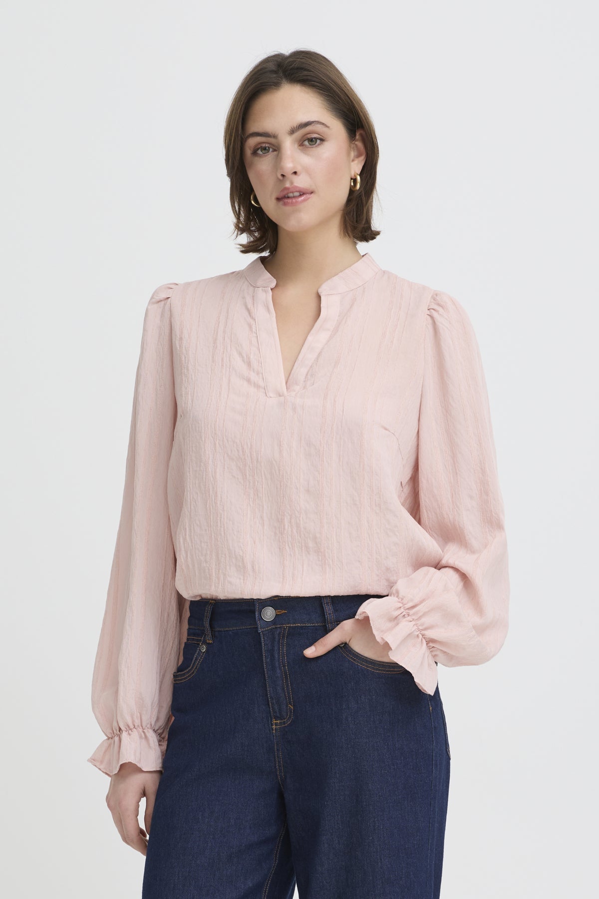 FransaFransa FRVALMA Blouse 1TopsRose Smoke - Blue Water Clothing