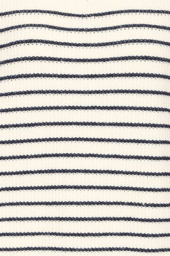 FransaFransa FRVINNA 1 Knitted Quarter Zip VestFootwearStripe Navy - Blue Water Clothing