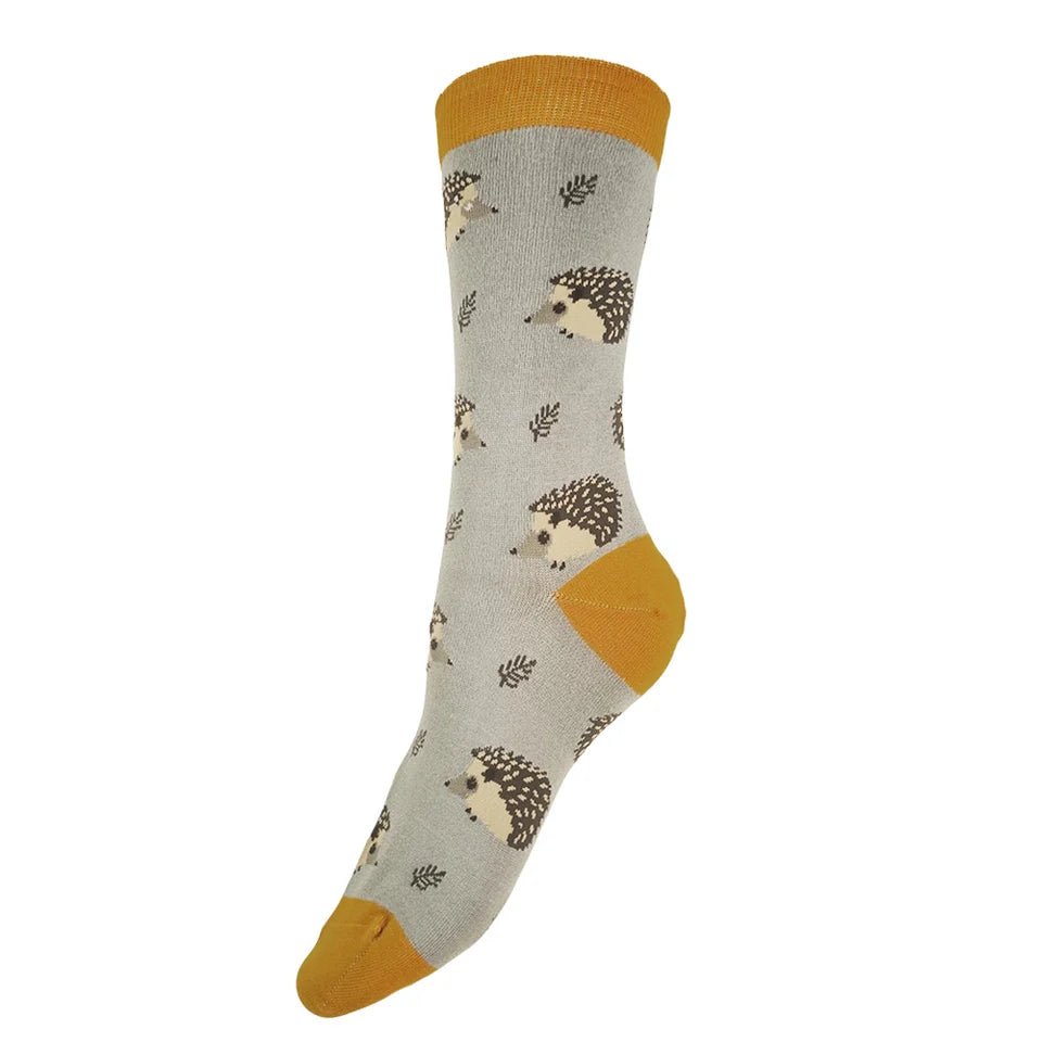 Gemjar Hedgehog Bamboo Socks - Blue Water Clothing