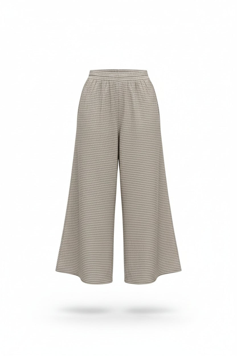 GrizasGrizas 3850/2 - S28 Silk TrousersBottomsBeige Check - Blue Water Clothing