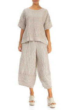 GrizasGrizas 52730 - ST 1 Linen BlouseTopsPutty - Blue Water Clothing