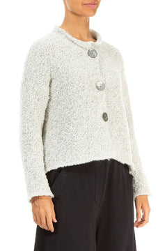GrizasGrizas 6668 Knitted SweaterTopsIvory Melange - Blue Water Clothing