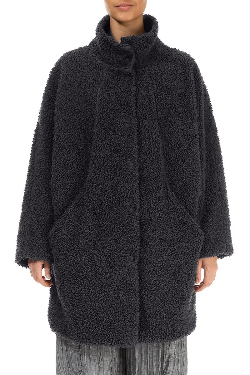 GrizasGrizas 71357 Teddy Coat Dark greyCoats & JacketsDark Grey - Blue Water Clothing