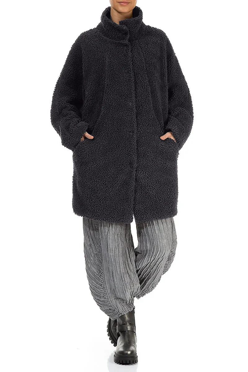 GrizasGrizas 71357 Teddy Coat Dark greyCoats & JacketsDark Grey - Blue Water Clothing