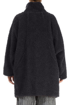 GrizasGrizas 71357 Teddy Coat Dark greyCoats & JacketsDark Grey - Blue Water Clothing