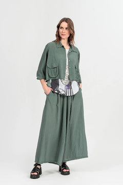 GrizasGrizas 71385 - S28 Silk JacketCoats & JacketsBeige Check - Blue Water Clothing