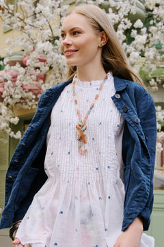 GrizasGrizas CR52648 - K50 Cotton BlouseTopsWhite - Blue Water Clothing