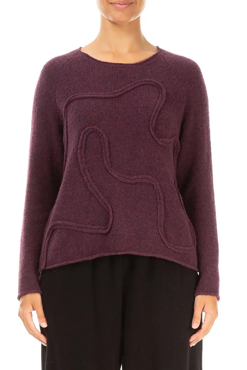 GrizasGrizas Wavy Seam Wool SweaterTopsGreen - Blue Water Clothing