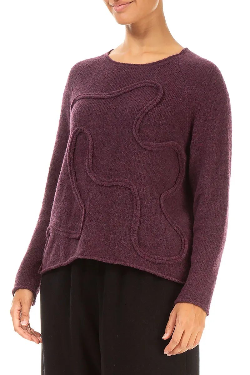 GrizasGrizas Wavy Seam Wool SweaterTopsGreen - Blue Water Clothing