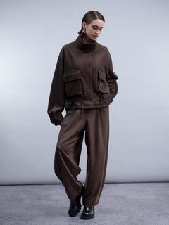 HaakoHaako Chocolate Toggle Jacket H2050JacketChocolate - Blue Water Clothing