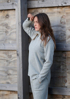 Henriette SteffensenHenriette Steffensen Fleece Blouse GreyTopsLight grey - Blue Water Clothing