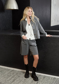 Henriette SteffensenHenriette Steffensen Fleece Jacket KitCoats & JacketsGrey - Blue Water Clothing