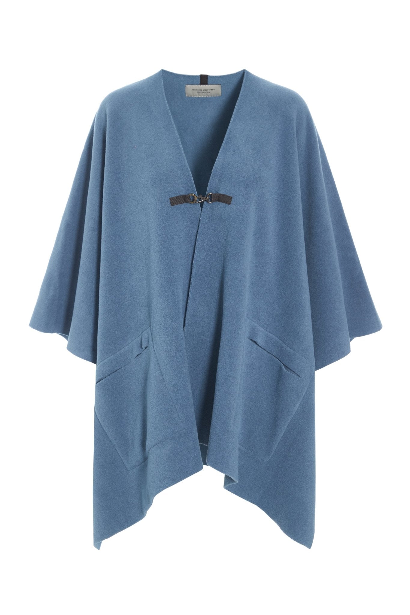 Henriette SteffensenHenriette Steffensen Fleece Poncho 4120ClothingDusty Blue - Blue Water Clothing
