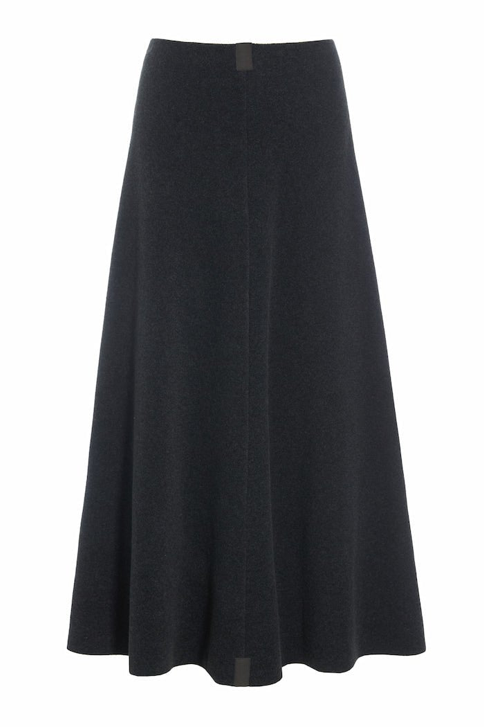 Henriette SteffensenHenriette Steffensen Fleece Skirt BlackBottomsSoft Black - Blue Water Clothing