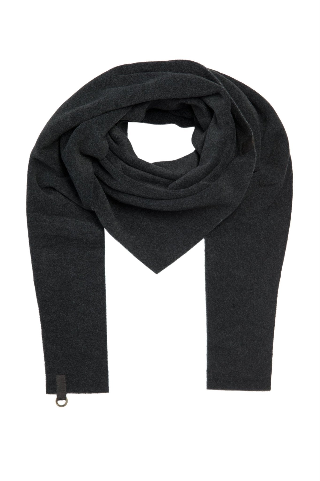 Henriette SteffensenHenriette Steffensen Fleece Triangle ScarfAccessoriesSoft Black - Blue Water Clothing
