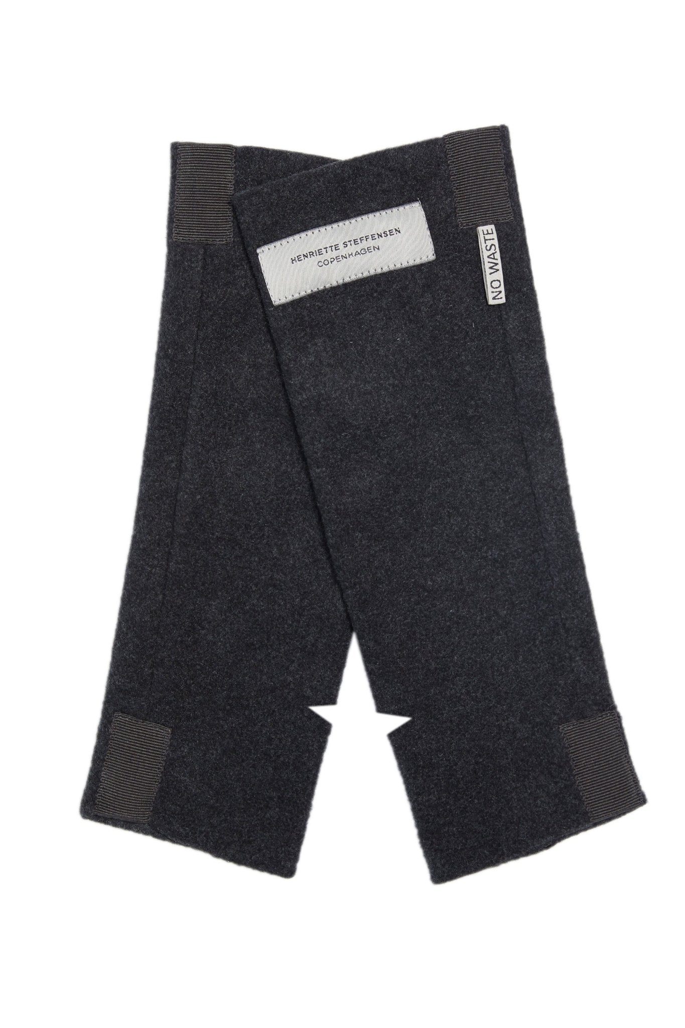 Henriette SteffensenHenriette Steffensen Fleece Wrist WarmersAccessoriesSoft Black - Blue Water Clothing
