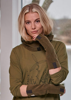 Henriette SteffensenHenriette Steffensen Fleece Wrist WarmersAccessoriesDark Moss - Blue Water Clothing