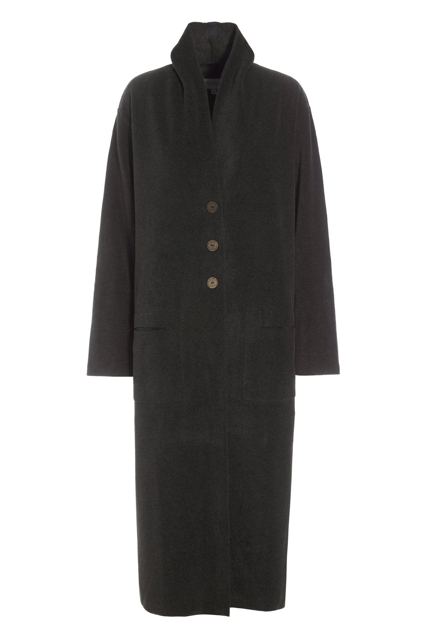 Henriette SteffensenHenriette Steffensen Long Fleece CardiganTopsChocolate - Blue Water Clothing