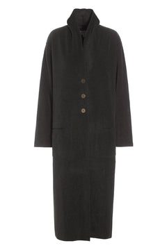 Henriette SteffensenHenriette Steffensen Long Fleece CardiganTopsChocolate - Blue Water Clothing