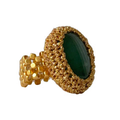 IBU JewelsIBU Jewels Ring JulesClothingAventurine - Blue Water Clothing