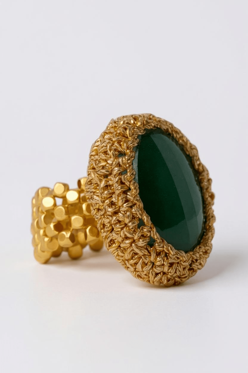 IBU JewelsIBU Jewels Ring JulesClothingAventurine - Blue Water Clothing
