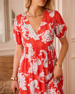 In April 1986In April 1986 Aster Dress RedDressesRed - Blue Water Clothing