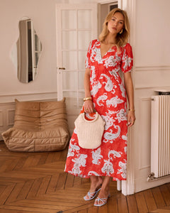 In April 1986In April 1986 Aster Dress RedDressesRed - Blue Water Clothing