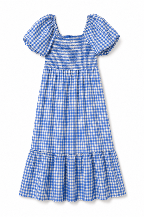 In April 1986In April 1986 Bellune Gingham DressDressesBlue - Blue Water Clothing
