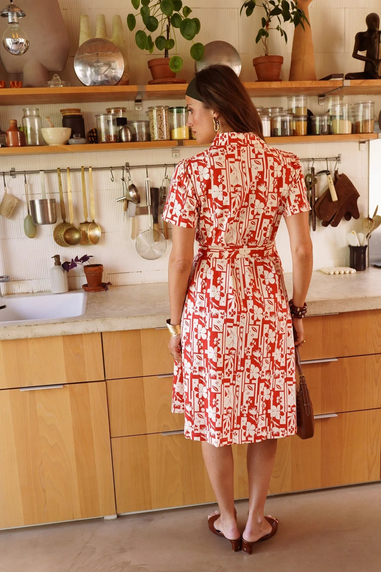 In April 1986In April 1986 Jalne Red Floral DressDressesRed - Blue Water Clothing