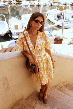 In April 1986In April 1986 Lumen DressDressesYELLOW - Blue Water Clothing