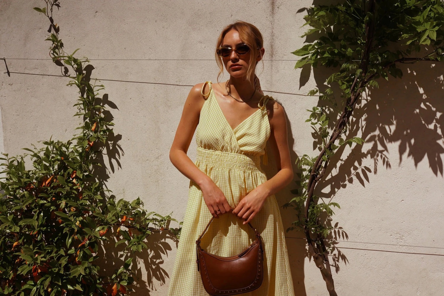 In April 1986In April 1986 Tosca Gingham DressDressesYELLOW - Blue Water Clothing