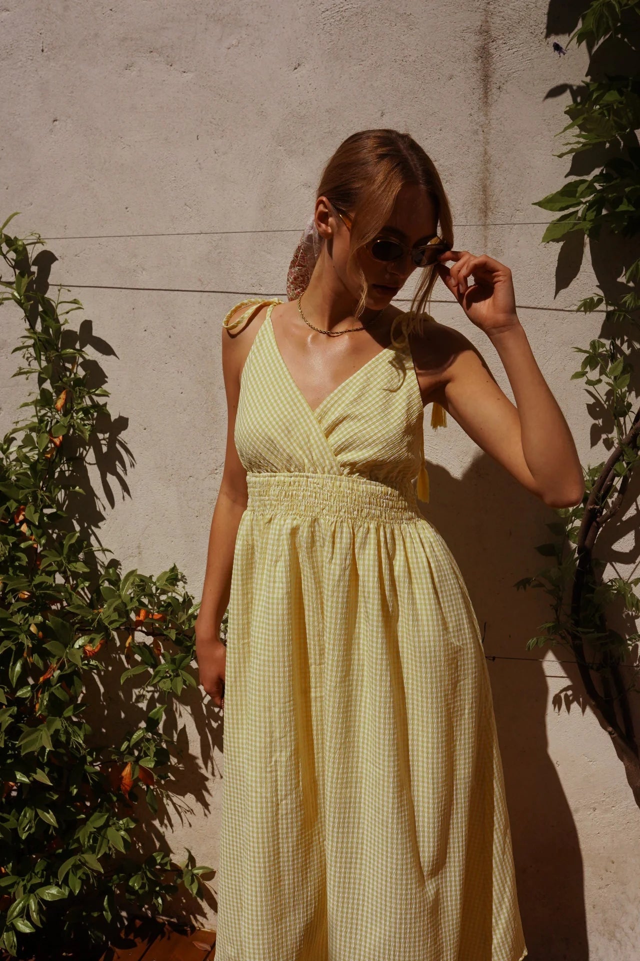 In April 1986In April 1986 Tosca Gingham DressDressesYELLOW - Blue Water Clothing