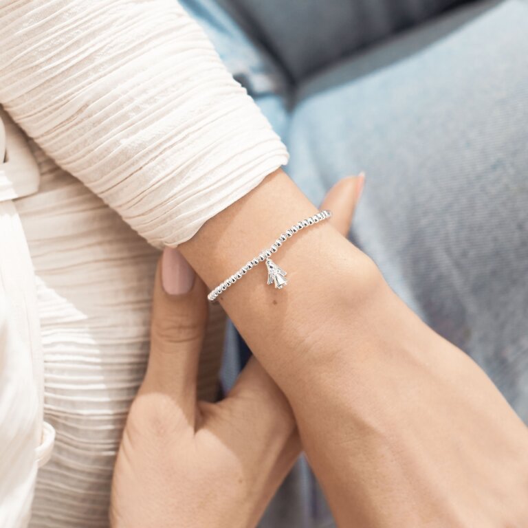 Joma Jewellery A Little 'Guardian Angel' Silver Bracelet - Blue Water Clothing