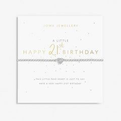 Joma JewelleryJoma Jewellery A Little 'Happy 21st Birthday' BraceletAccessories - Blue Water Clothing