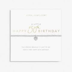 Joma JewelleryJoma Jewellery A Little 'Happy 50th Birthday' BraceletAccessories - Blue Water Clothing